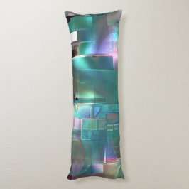 Överlappning av övertoningens grönt och färgad i m kroppskudde