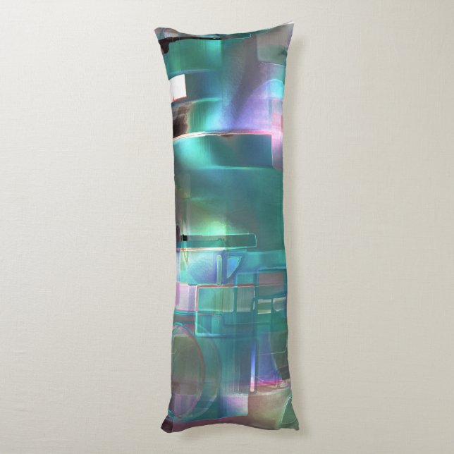 Överlappning av övertoningens grönt och färgad i m kroppskudde (Baksidan (Vertikal))