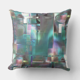 Överlappning av övertoningens grönt och färgad i m kudde