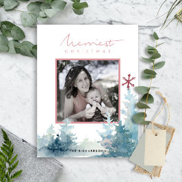 OVERLAY PHOTO CHRISTMAS  GRÄS-TRÄD VYKORT