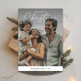 Overlay Photo Merriest jul Roligt Family Julkort
