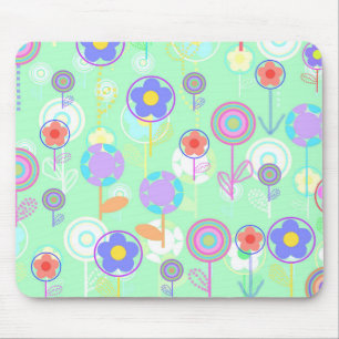Overlayer blommor musmatta
