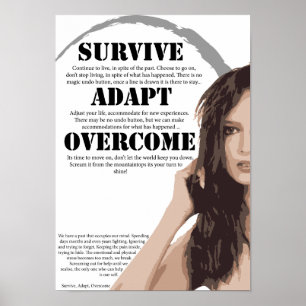 Överleva anpassar betaget poster