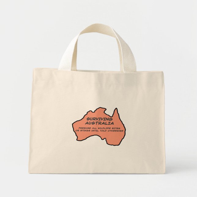 Överleva Australien Mini Tygkasse (Framsidan)