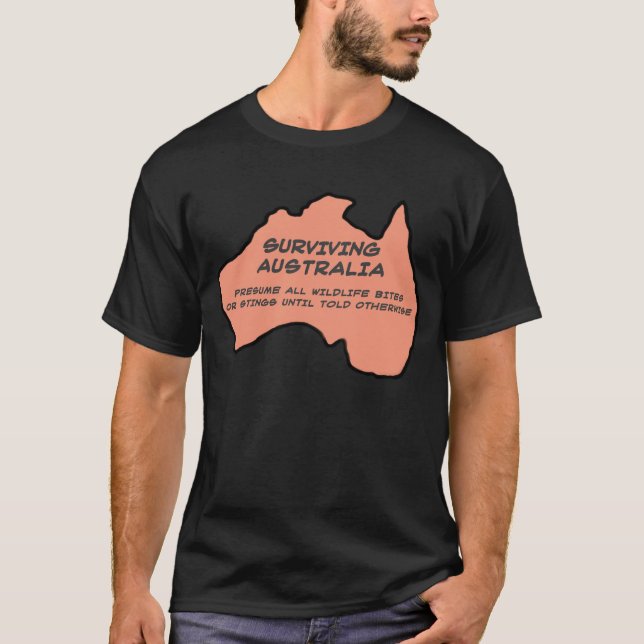 Överleva Australien Tee Shirt (Framsida)