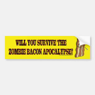 Överleva bildekalet för Zombiebaconapokalypset Bildekal