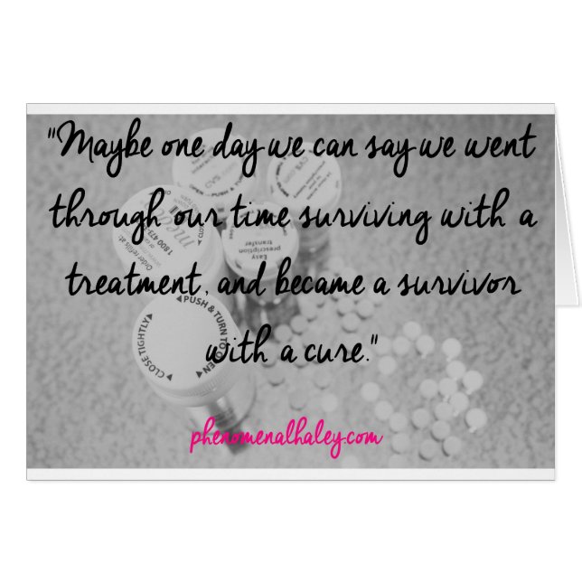 Överleva kortet hälsningskort (Framsidan Horizontal)