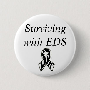 Överleva med EDS Ehlers-Danlos Syndrome Ribbon Knapp