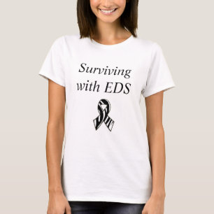 Överleva med EDS Ehlers-Danlos Syndrome Ribbon T Shirt