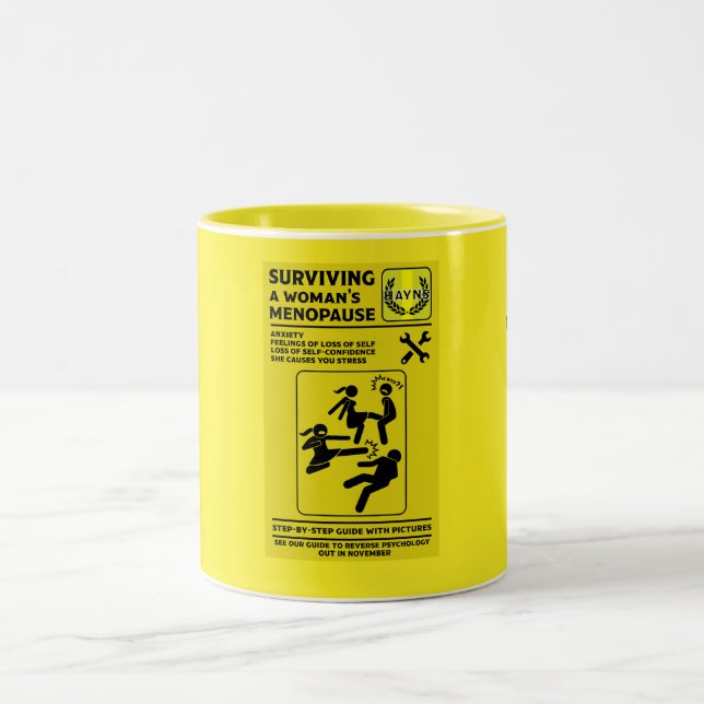 Överleva menykommando Två-Tonad mugg (Center)