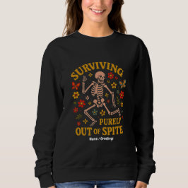 Överleva rent ut Spreja Retro Skeleton från Spite- T Shirt