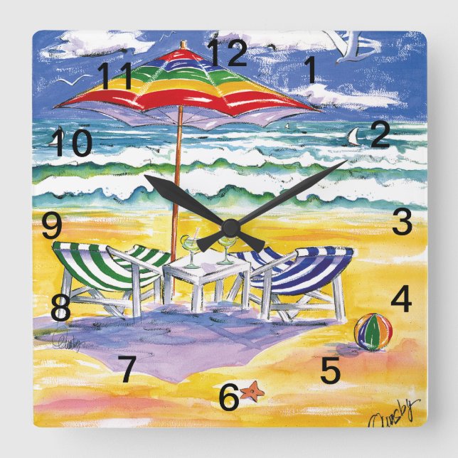 Överleva Spänning-väggen ta tid på Fyrkantig Klocka (Framsida)