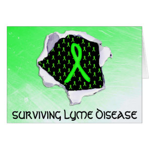 Överleva supportkort för Lyme Disease Superpower Hälsningskort
