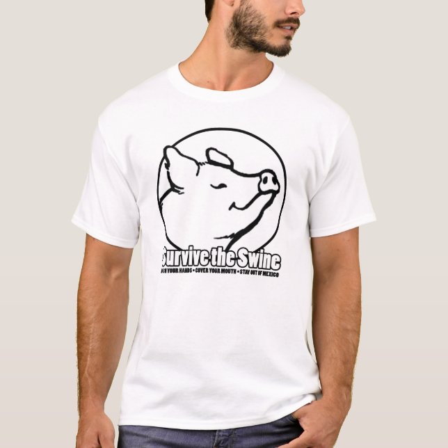 ÖVERLEVA swinena Tee Shirt (Framsida)