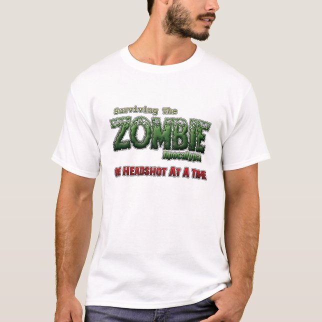 Överleva Zombieapokalypset T-shirt (Framsida)