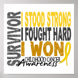 Överlevande 4 Barncancer Poster
