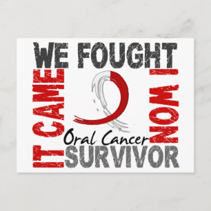 Överlevande 5 Oral cancer Vykort