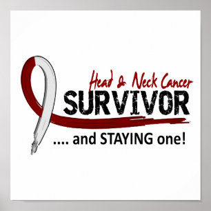 Överlevande 8 Huvud Nacke Cancer Poster