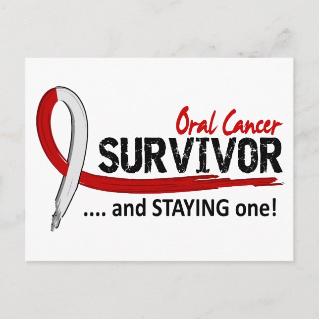 Överlevande 8 Oral cancer Vykort (Framsida)