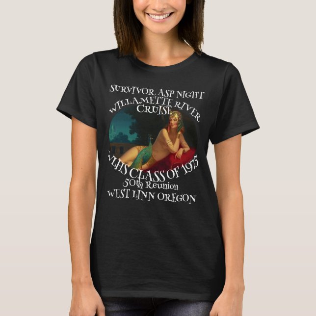 ÖVERLEVANDE ASP NATT HÖGSTA SKOLREUNION WLHS 50:E T SHIRT (Framsida)