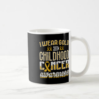 Överlevande barncancer Jag bär gul medvetenhet Gi Kaffemugg