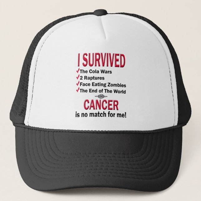 Överlevande - cancer - ingen matchning keps (Framsida)