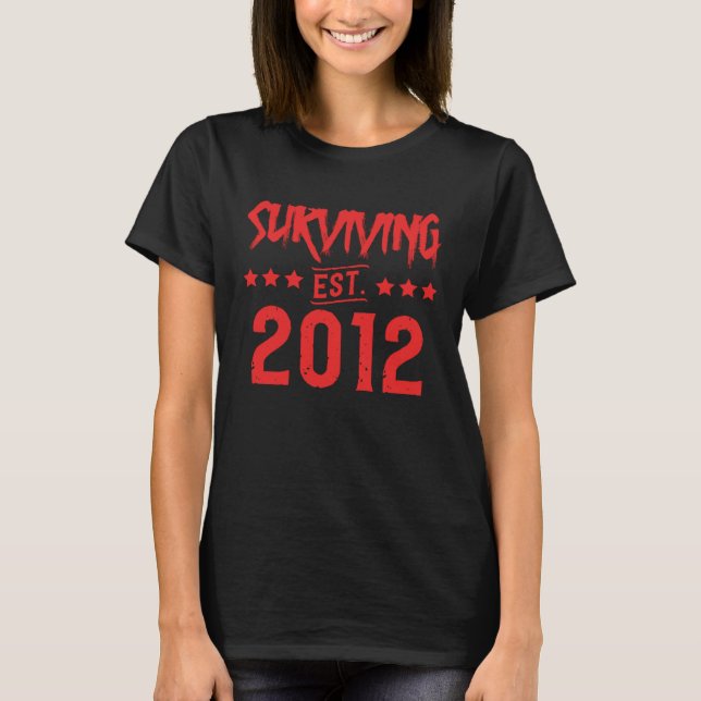 Överlevande Est 2012 T Shirt (Framsida)