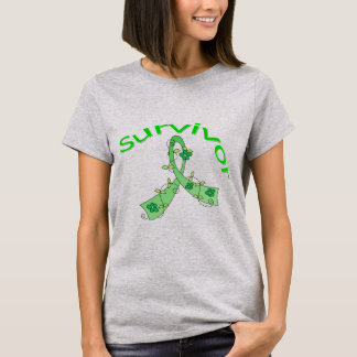 Överlevande Flower Ribbon Traumatic Brain Injury Tee