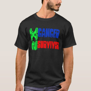 överlevande för cancer 2X - anpassade T - mörk Tröja