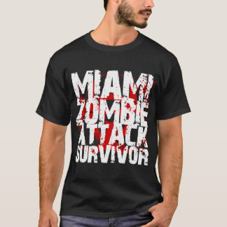 Överlevande för Miami Zombieattack T-shirt