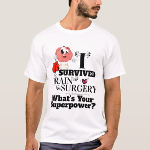 Överlevande från hjärnkirurgi med boxningshands t shirt