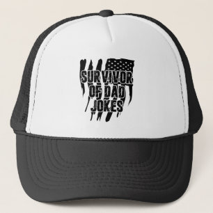 Överlevande från Pappa Joke Vintage Distress US Fl Keps