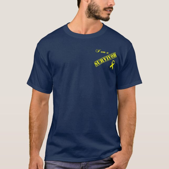 Överlevande - gult band tee (Framsida)