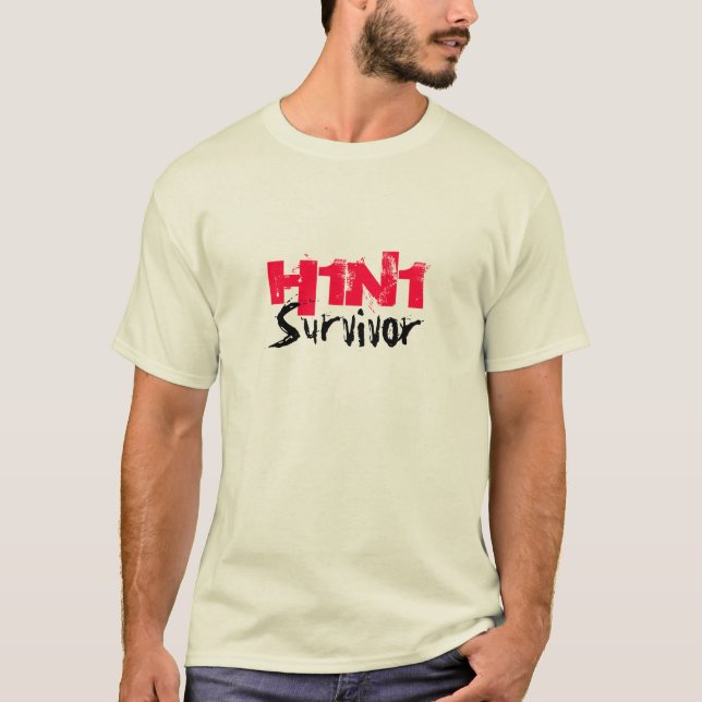 Överlevande H1N1 Tee Shirt (Framsida)