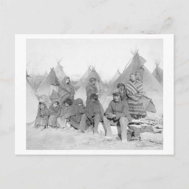 Överlevande medlemmar av Big Foots band Vykort (Framsida)