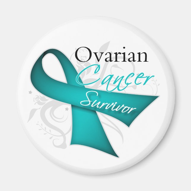 Överlevande - Ovarian cancer Magnet (Framsidan)
