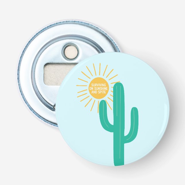 Överlevande på solsken och svit flasköppnare (Framsidan)