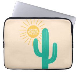 Överlevande på solsken och svit laptop fodral