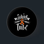 Överlevande Tribe Leukemi Cancer Awareness Ribbon  Knapp<br><div class="desc">Ribbon-gåvor från Survivor Tribe Leukemi Cancer Awareness</div>