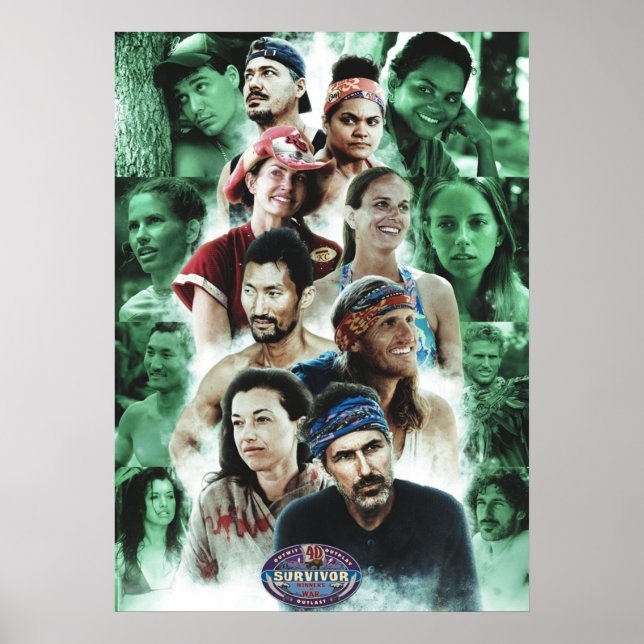 Överlevande vinnare vid Krig Old school Poster (Framsidan)