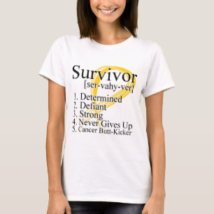Överlevandedefinition - barndomcancer tee