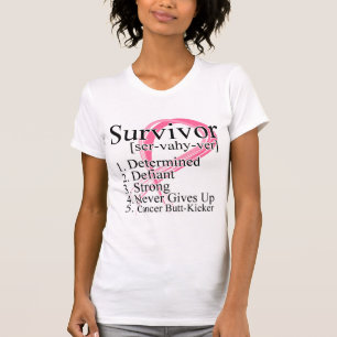 Överlevandedefinition - bröstcancer t-shirt