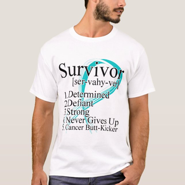 Överlevandedefinition - Cervical cancer Tee (Framsida)