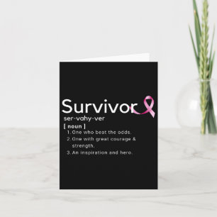 Överlevandedefinition för Bröstcancer överlevande Kort