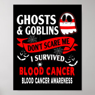 Överlevandegåva från halloween-cancermedvetande poster