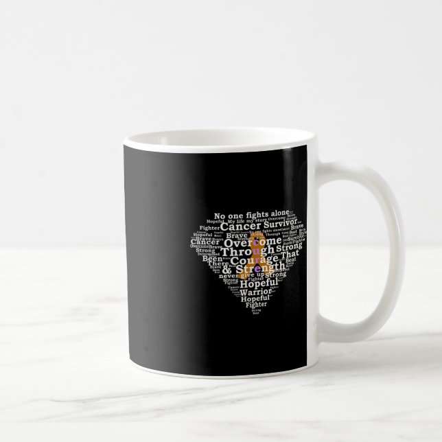 Överlevandehjälte för barncancer kaffemugg (Höger)