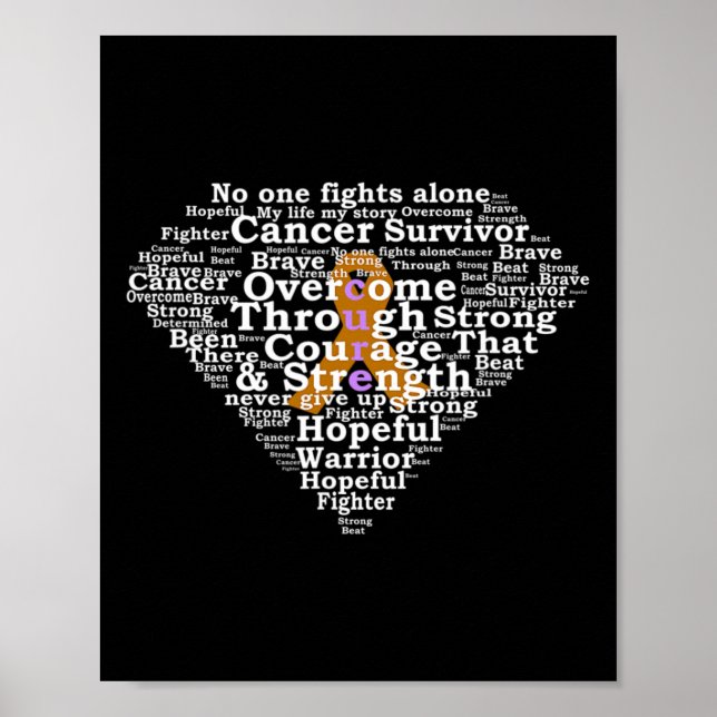 Överlevandehjälte för barncancer poster (Framsidan)