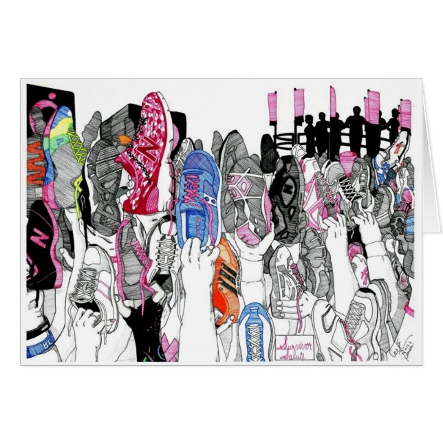 Överlevandehonnör Hälsningskort (Framsidan Horizontal)