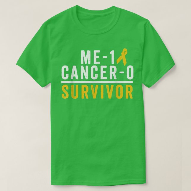 Överlevandemedvetenhet om cancer i barndomen - Gul T Shirt (Design framsida)