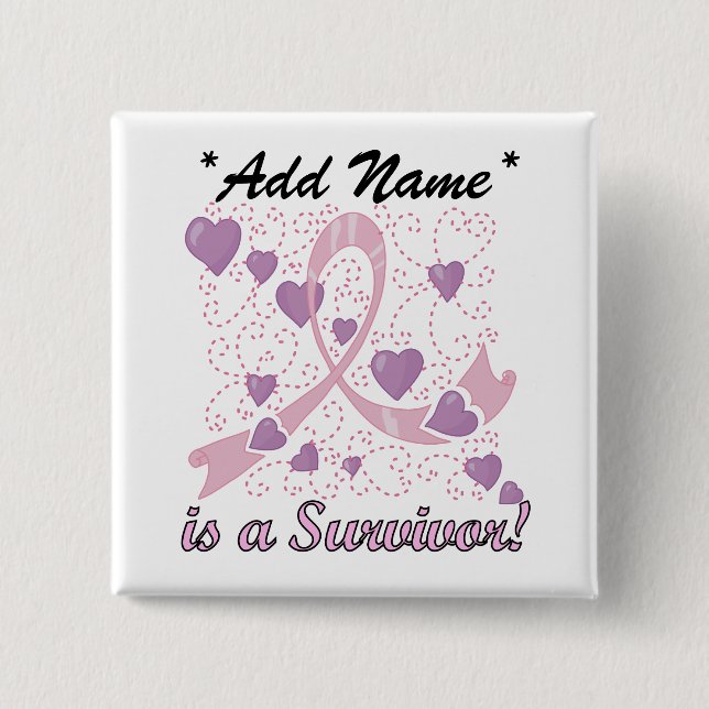 Överlevanden för anpassadet kvadrerar BC knäppas Knapp (Framsida)